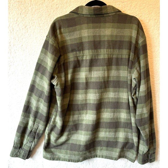 Columbia Omni Wick Green Plaid Trail Lumberjack Shirt Men's Large Shacket - Picture 2 of 12